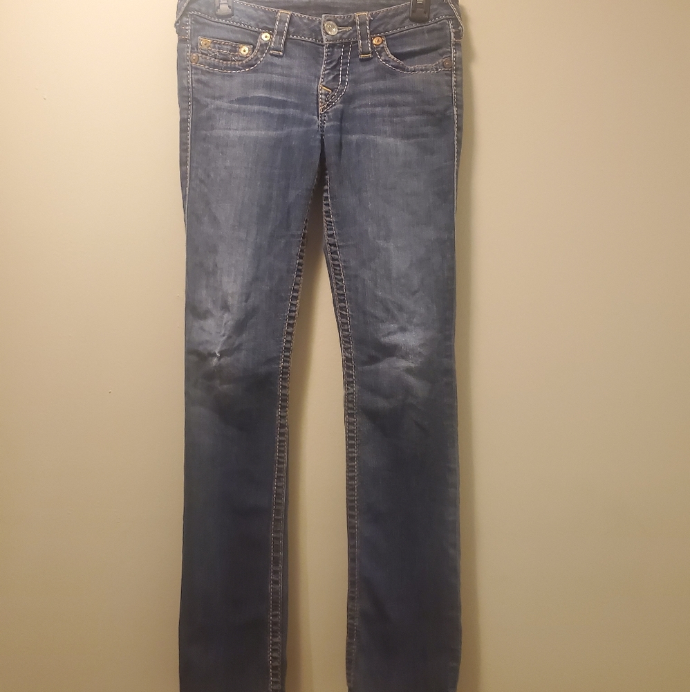 True Religion Women's Denim Straight Jeans